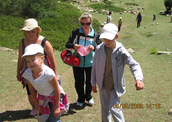 туристы Налетова Юлия, Красноярск, РФ, 13 августа 2009 г.  - на Иссык-Куле