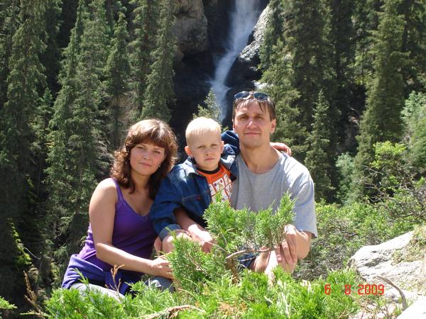 туристы Акифьев Вячеслав, Кемерово, РФ, 14 августа 2009 г.  - на Иссык-Куле