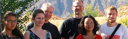 отдыхающие Фритц Маркус, Самара, Каныбековы Жанара и Гульнура, Франкфурт на Одере, Германия. 20.08.11 г.  - в гостевом доме Вера