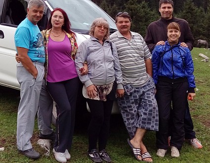 группа Ходосов Виктор, Лариса, Владивосток, РФ, 27 августа 2015 г.  - на Иссык-Куле