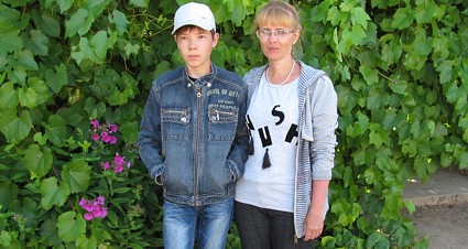 посетители Сумановы Яна и Дмитрий, КЗ, 25 июля 2018 г.  - выбрали южный берег Иссык-Куля